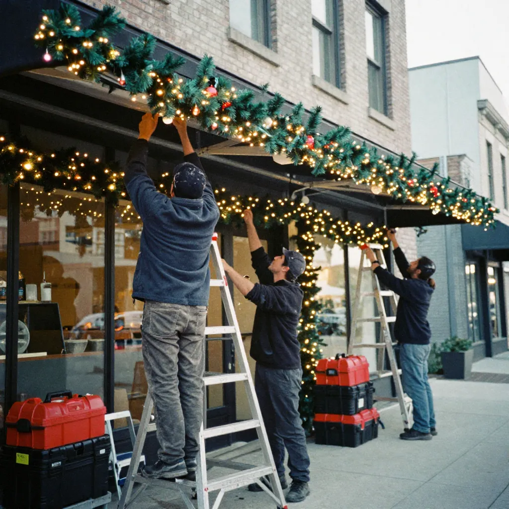 Holiday lighting display